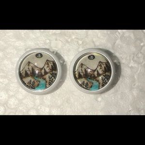 Moon over the Mountains Stud Earrings